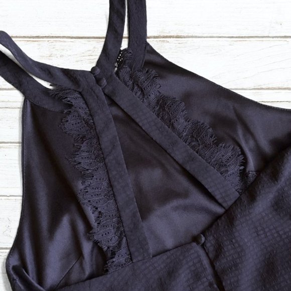 ASTR Black Racerback Lace Detail Sleeveless Dress - Picture 6 of 7